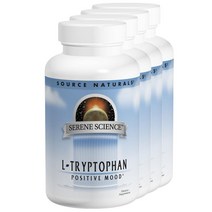 소스내츄럴스 L-트립토판 500mg 타블렛, 30정, 4개