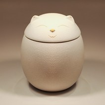 반려동물 유골함 밀봉함 고양이 강아지 햄스터 장례용품, 1.하얀 L사이즈500ml