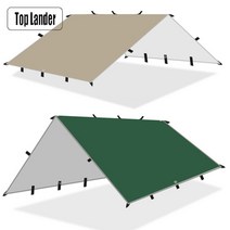 타프스킨 윙타프 아이보리타프 옥상타프 diy 19 hanging points tent