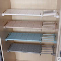 WARM옷장 붙박이장 장롱 수납 길이조절 랙 파티션 공간활용 선반, 가로39-60cm 너비42cm개