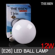 THE SSEN LED전구 12W 짧은소켓 KS, 전구색, 1