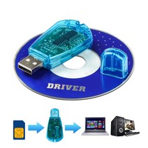 카드 리더기 USB 멀티 호환 휴대 전화 표준 sim 판독기 복사cloner작가백업 키트 sim 판독기 cd 디스크 gsm cdma sms 백업, 없음