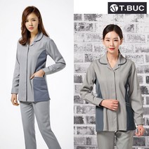 사계절 여성 근무복 작업복 T-27 상의 하의 별매 S~3XL 베이지 회사 유니폼 여자 점퍼 바지 근무 복 티뷰크