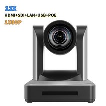 짐벌 카메라 소형 액션캠 스마트 캠 Runpu 1080p 60 hd NDI 화상 회의 Ptz 12x 20x 30 배 줌 PTZ POE IP 회의용 SDI HDMI USB 출력, 12x zoom With POE