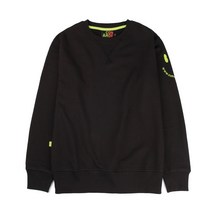 코나모르 모르 루즈 핏 맨투맨 티셔츠_블랙