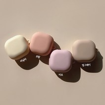 파스텔 갤럭시 버즈라이브케이스 젤리소재 제작케이스, 코랄