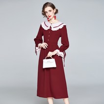 여자 인싸 플레어 슬림 세미 원피스