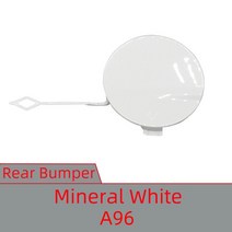 후방 범퍼 견인 아이 캡 트레일러 커버 쉘 BMW 4 M-스포츠 F32 2013 페인트, 06 Mineral White