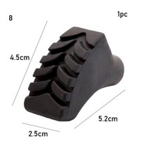 지팡이 1/2pc 블랙 노르딕 워킹 폴 폴란드 프로텍터 텔레스코픽 Alpenstock 목발 스틱 캠핑 하이킹 액세서리, [15] 1pc Style 8