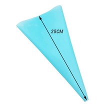 계량 1-4pcs 주방 가제 크림 과자 가방 베이킹 액세서리 diy 케이크 장식 식품 학년 evatpu 재사용 가능한 배관, 1pc 블루 10인치