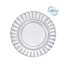 듀라렉스 파리 디저트 접시 20.5cm / 투명 강화 유리접시