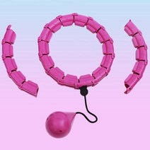 스마트 훌라후프 밸런스코어 뱃살 복부 변비 마사지 다이어트 지압 실내, 핑크