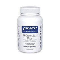 퓨어인캡슐레이션 B-콤플렉스 플러스 비타민 B12 120캡슐 Pure Encapsulations B-Complex Plus 티아민 리보플라민 니아신 비타민B12, 1개