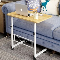 높이조절 스탠딩 책상 테이블 데스크 서서 일하는 공부하는 이동식 높낮이조절 노트북, 아이보리