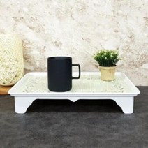 [가성비 최고]밥상 잔꽃 대 찻상 신아 사각쟁반 티테이블 다과상 YS21MA19