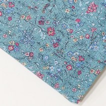 대폭 면60수 아사 민트플라워, 1개