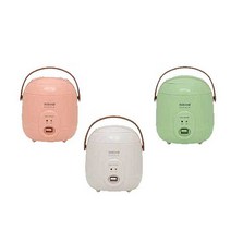 키친아트 KC-200MY 일반밥솥 1인용 크림/멜론/피치 미니 전기밥솥 소형, 크림