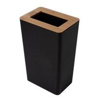 씨에스리빙 튤리 자연주의 대나무 사각 휴지통 20L, 블랙, 3개