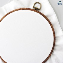 율아트 고급 대나무수틀 26cm 고무수틀 20cm 광목세트 고무후프 프랑스자수틀 원형수틀 원데이클래스 나무수틀 프린팅가능 인테리어소품, 대나무 수틀 + 광목 세트