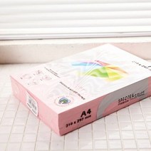 스펙트라 칼라용지 A4 핑크색/연분홍색 복사용지