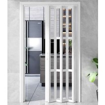 베란다폴딩도어 미닫이문 셔터 PVC 문짝 슬라이딩도어, 09모델, 1개