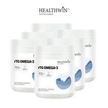 헬스윈 뉴질랜드 RTG 오메가3 1000mg 180캡슐x6통, 6개