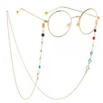 아이업 큐빅 안경줄 골드 패션 체인 안경목걸이 추천 파는곳