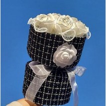 발렌타인데이 선물 여자친구 꽃선물 생일 기념일 생일선물 비누꽃다발 입학식 졸업식 초등 브라이덜샤워소품 사랑고백, 블랙10송이