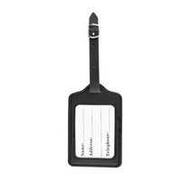 캐리어 네임택 이름표 캐리어택 가죽네임택 블랙