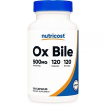 뉴트리코스트 Ox Bile 500mg 120캡슐