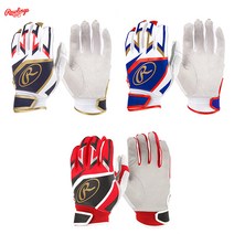 롤링스 밀레니아 고트 배팅장갑 EBG22S01 색상선택 타격장갑 야구장갑, 백청 (WT/B)