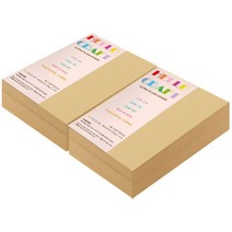 종이문화 두꺼운양면카드지 레인보우카드 B6 No.04 버프 480매