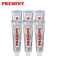 프레민트치약 오리지널 민트 130g 천연 저불소 어린이 치약, 오리지널민트 6개