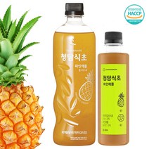 청담식초 천연 발효식초 파인애플 식초 300ml 650ml 수제 원액 다이어트 디톡스 식초음료, 파인애플 식초 300ml  x 1개