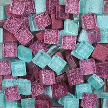 타일공예 세라믹타일 Diy 믹스 컬러 반짝이 유리 모자이크 돌 타일 자갈 공예 재료 퍼즐 만들기 10x10m, 15 16, 15 16