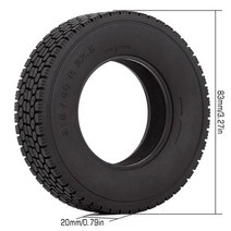 지게차타이어1/14 RC 크롤러 자동차에 대 한 스폰지와 4PCS 부드러운 고무 휠 타이어 Tamiya 트랙터 트럭, 05 YQT-T09