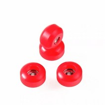 핑거 보드 34mm 솔리드 핑거 보드 트럭 잠금 너트와 도구가있는 새로운 싱글 액슬 그린 턱, 13 red