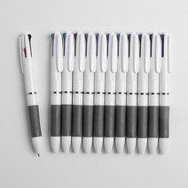 홈피스 사무용 3색 볼펜 검정 빨강 파랑 똑딱이 볼펜 0.5mm 10개 세트, 상세 참조