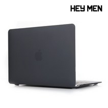 헤이맨 맥북프로 M1 2020 13인치 투명 하드 케이스 A2251 A2289, 블랙
