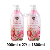 샤워메이트 내추럴 퍼퓸 바디워시 체리블라섬, 1800ml, 6개