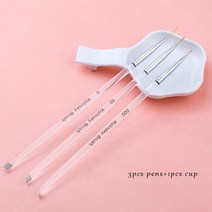 수채화 아크릴 붓 Kolinsky-젤 네일 아트 라인 페인팅 브러쉬 크리스탈 아크릴 얇은 라이너 드로잉 펜 매, 05 3pcs pens and 1 cup