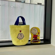 스누피 봄 버킷 자수 양털 보부상 호보백 캐릭터가방