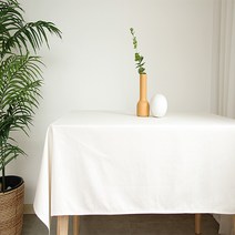 대성섬유 광목 테이블보, 백아이보리, 300x 150cm, 1개