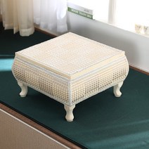 낮은식탁 베란다 라탄 티테이블 발리인테리어 홈카페, 옵션2 - 48 x 48