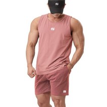 마라톤복 남성 여성 5월 달리기 러닝 마라톤대회 복장 신제품 남성용 러닝 셔츠/조끼 + 스포츠 반바지 조, 06 Pink_02 L
