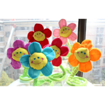 스마일꽃 인형 장미꽃인형 플라워 봉제꽃 꽃다발 선물 졸업 입학, 스마일꽃인형 오렌지