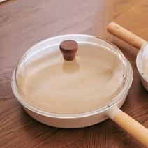 브라운 우드 노브 돔형 유리뚜껑 20 24 26 28cm, 20cm, 1개