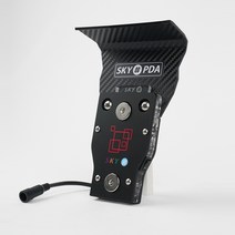 스카이샵 배달대행1구거치대 본체+고정마운트세트 스카이심플-M, 숏암/유볼 투명날개