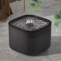 꼬모가든 USB분수대 고양이분수대 자동 애완 동물 고양이 물 분수 개 음소거 술꾼 피더 그릇 디스펜서 용품, 없음, Black