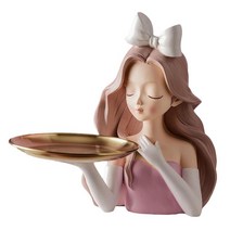 수지 입상 키 스토리지 홀더 데스크탑 주최자 홈 장식 키 전화 코인 쥬얼리 스토리지 웨딩 파티 크리스마스, 나비매듭